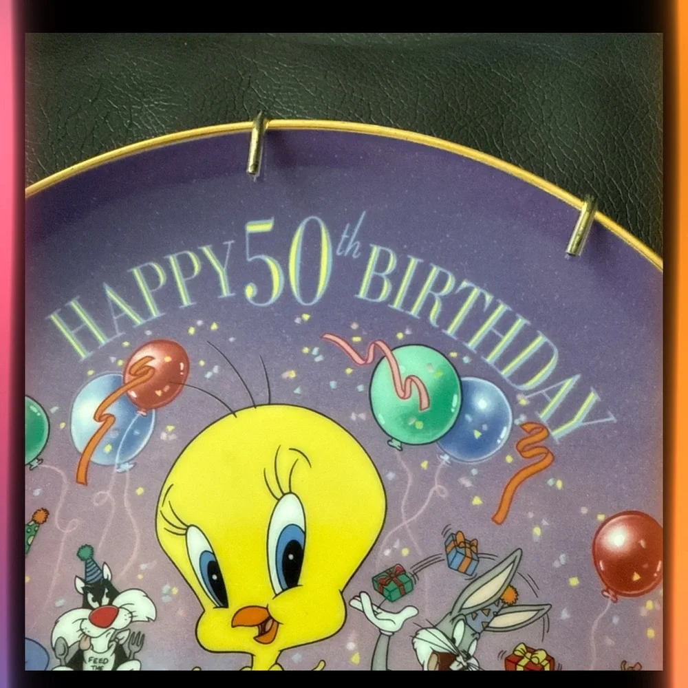 Tweety Happy 50th Birthday Party Plate